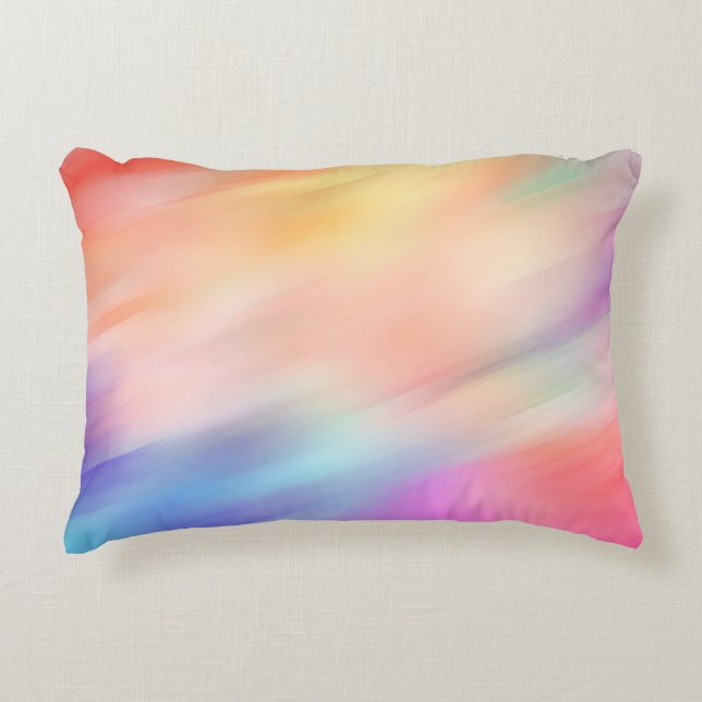 Modern Abstract Pastel Colours  Decorative Cushion (Front)