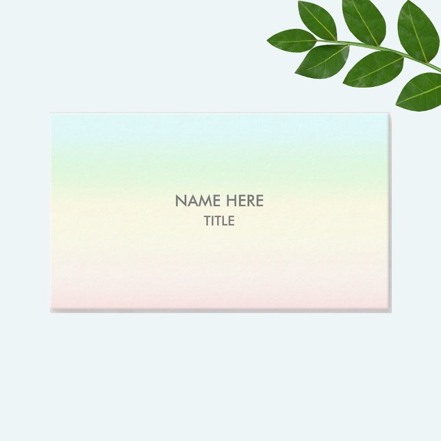 Modern abstract pastel multicolored shades business card (Creator Uploaded)