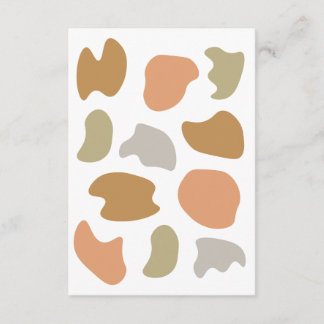 Modern Abstract Pastel Shapes Enclosure Card