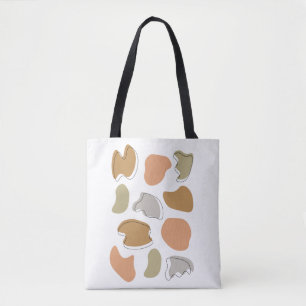Modern Abstract Pastel Shapes Tote Bag