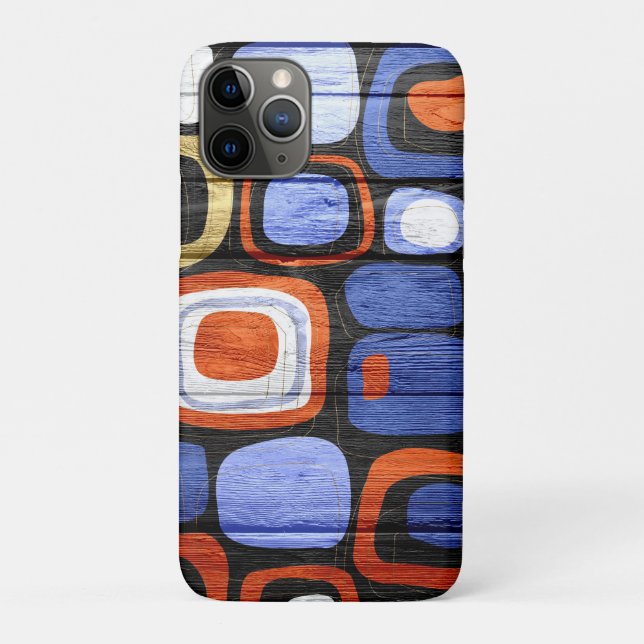 Modern Abstract Pastel Wood Case-Mate iPhone Case (Back)