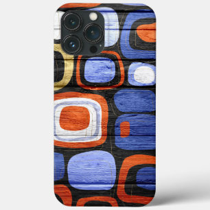 Modern Abstract Pastel Wood Look iPhone 13 Pro Max Case