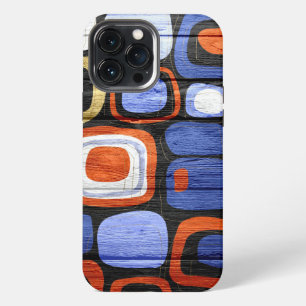 Modern Abstract Pastel Wood Look iPhone 13 Pro Max Case
