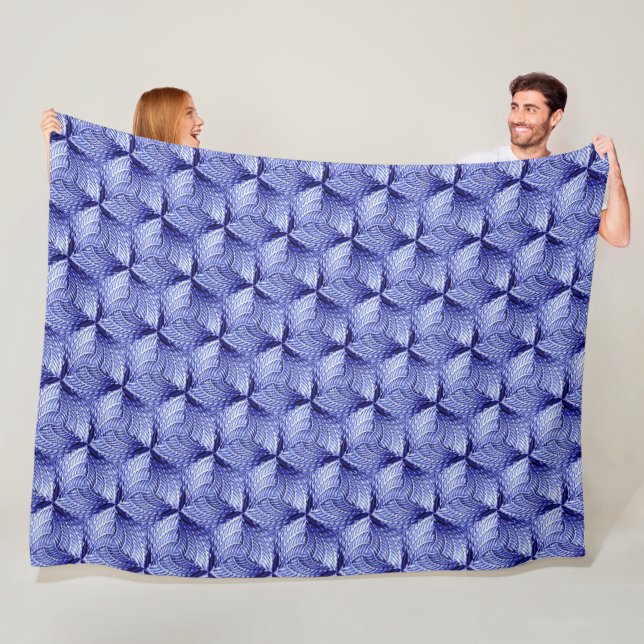 Modern abstract pattern 1203 - Fleece Blanket (In Situ)