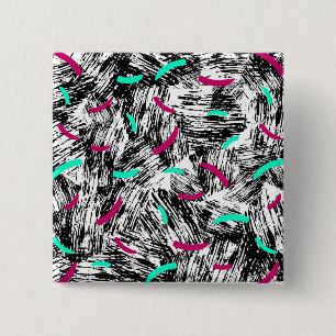 Modern Abstract pattern. 15 Cm Square Badge