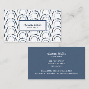 Modern Abstract Pattern Arch Pattern Business Card