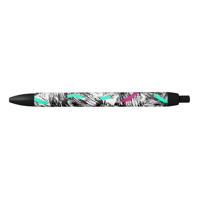 Modern Abstract pattern. Black Ink Pen (Front)