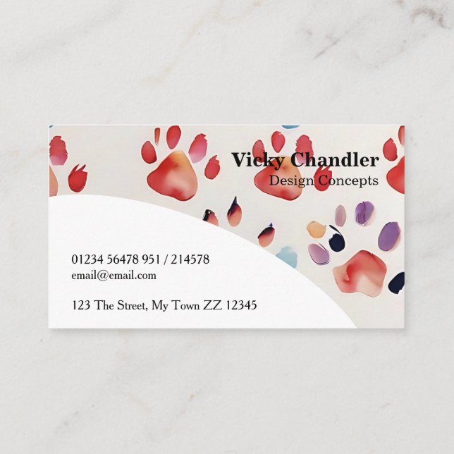 Modern Abstract Pattern Business Card (Back)