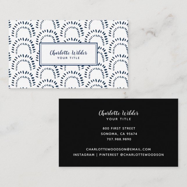 Modern Abstract Pattern |  Business Card (Front/Back)