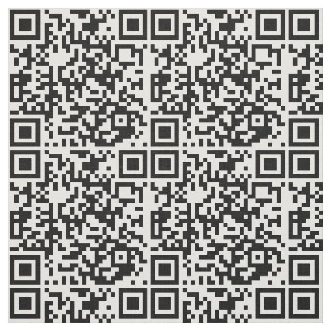 Modern Abstract Pattern Custom Scannable QR Code Fabric (Swatch)