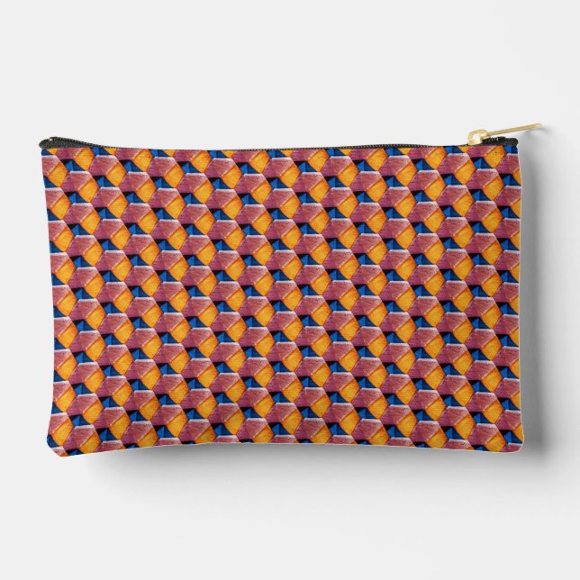 Modern abstract pattern design 1185 - Zipper Pouch (Back)