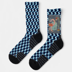 Modern abstract pattern design 1205 - Socks