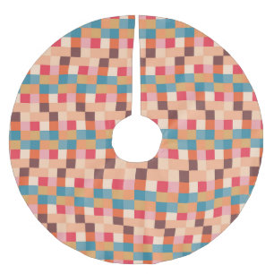 Modern Abstract Pattern Design Brushed Polyester Tree Skirt