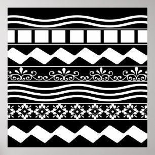 modern abstract pattern design poster