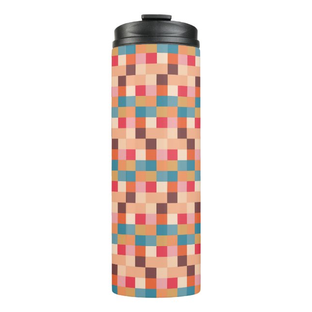 Modern Abstract Pattern Design Thermal Tumbler (Front)