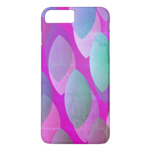 Modern Abstract Pattern Magenta Purple Pink Teal iPhone 8 Plus/7 Plus Case