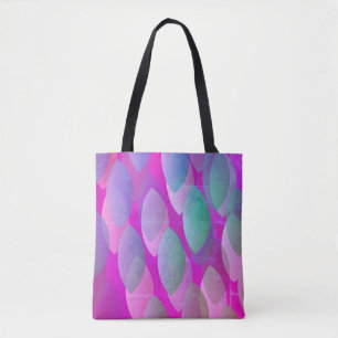 Modern Abstract Pattern   Magenta Purple Pink Teal Tote Bag
