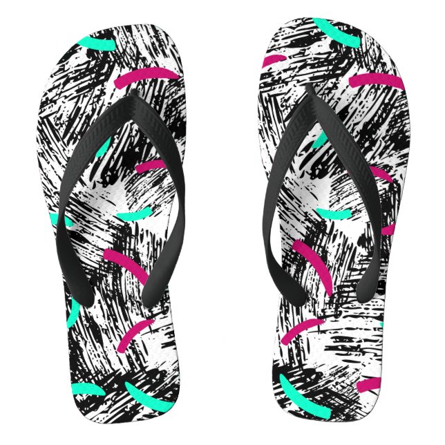 Modern Abstract pattern . Thongs (Footbed)