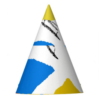 Modern Abstract Pattern with Shapes. Party Hat