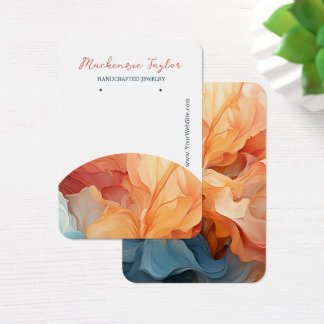 Modern Abstract Personalised Earring Display Card