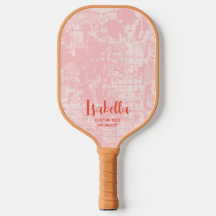 Modern Abstract Personalised Name Pickleball Paddl