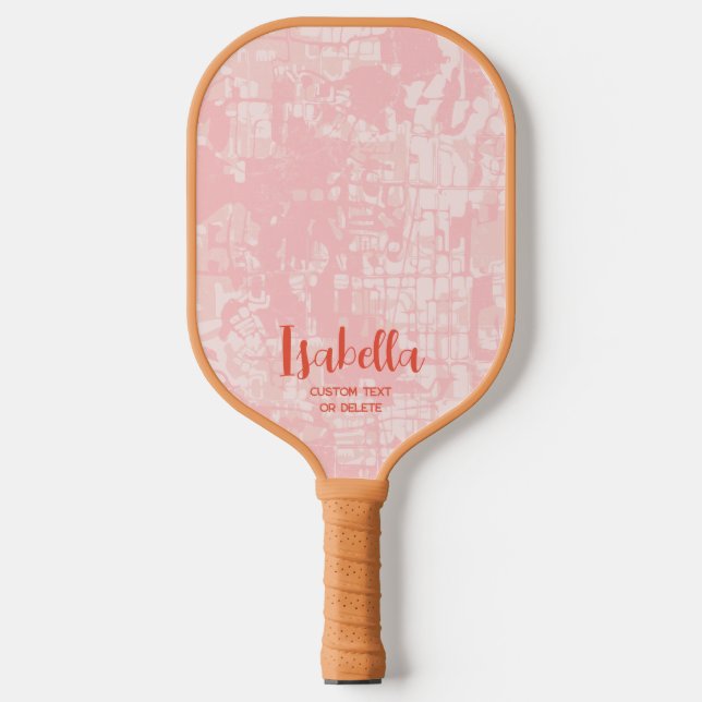 Modern Abstract Personalised Name Pickleball Paddl Pickleball Paddle (Front)