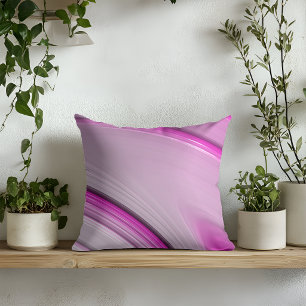 Modern Abstract Pink Fractal Cushion