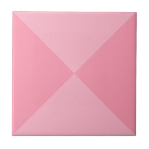 Modern Abstract Pink Geometric Triangle Pattern Ceramic Tile