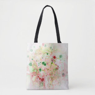 Modern Abstract Pink Red Yellow Green Template Tote Bag
