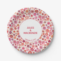 Modern Abstract Pink Watercolor Circles