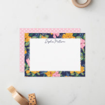 Modern Abstract Pink & Yellow Floral Pattern Name