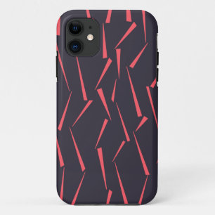 Modern abstract playful geometric triangle pattern iPhone 11 case