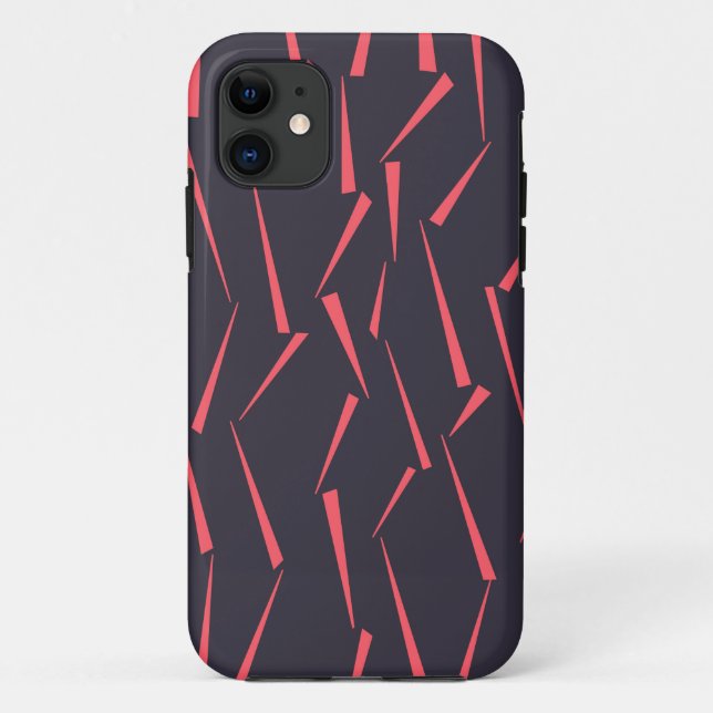 Modern abstract playful geometric triangle pattern Case-Mate iPhone case (Back)