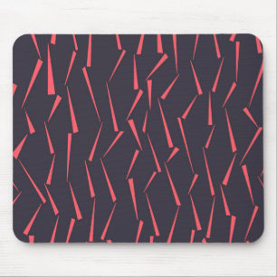 Modern abstract playful geometric triangle pattern mouse pad