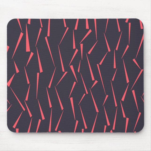 Modern abstract playful geometric triangle pattern mouse pad (Front)