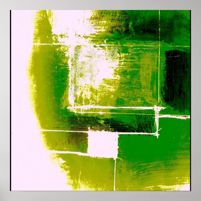 Modern Abstract Poster Original Modern Art Print (Front)