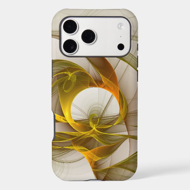 Modern Abstract Precious Metal Colours Fractal (Back)