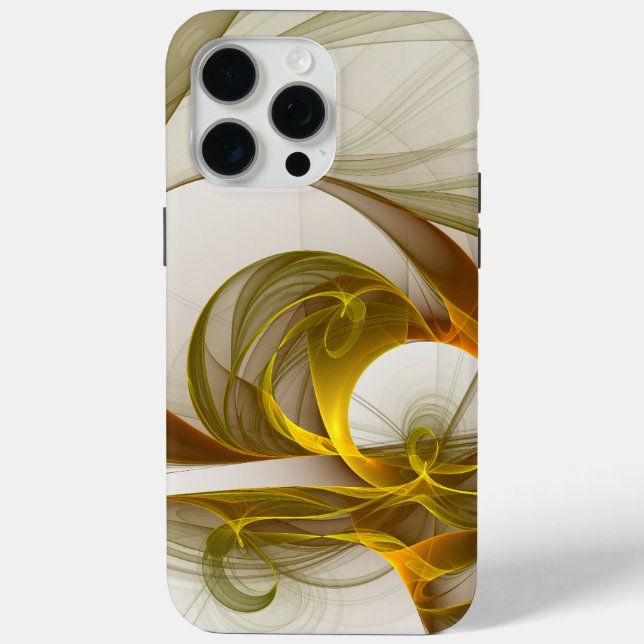 Modern Abstract Precious Metal Colours Fractal Case-Mate iPhone Case (Back)