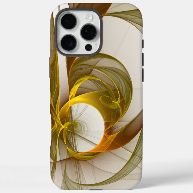 Modern Abstract Precious Metal Colours Fractal Case-Mate iPhone Case (Back)