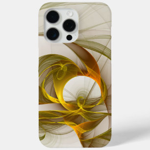 Modern Abstract Precious Metal Colours Fractal iPhone 15 Pro Max Case