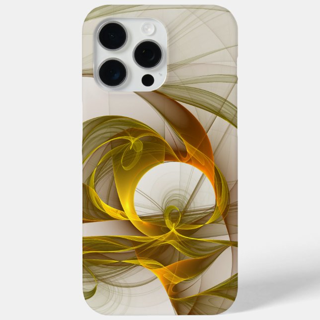 Modern Abstract Precious Metal Colours Fractal Case-Mate iPhone Case (Back)