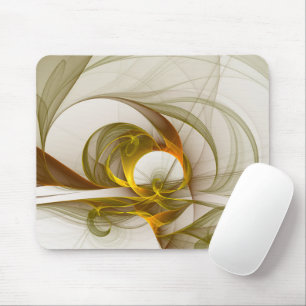 Modern Abstract Precious Metal Colours Fractal Mouse Pad