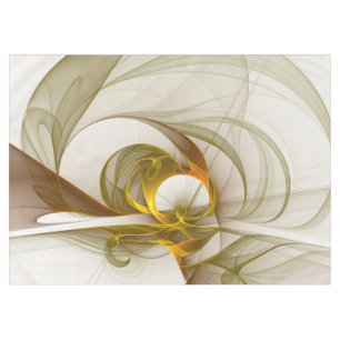 Modern Abstract Precious Metal Colours Fractal Tablecloth