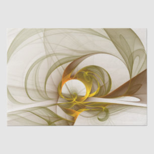 Modern Abstract Precious Metal Colours Fractal Tissue Paper