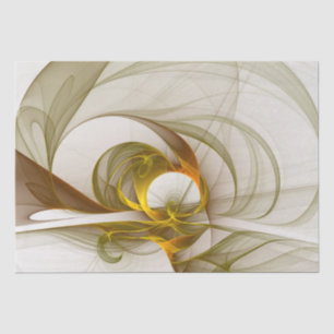 Modern Abstract Precious Metal Colours Fractal Tissue Paper