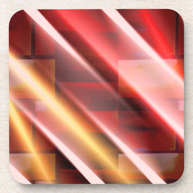 Modern Abstract Print Art Decor Digital Art  Coaster (Front)