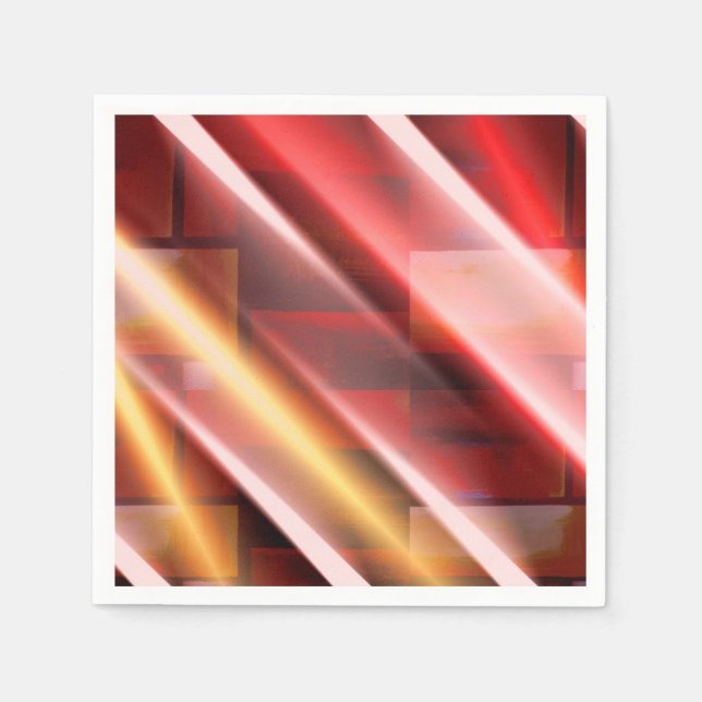 Modern Abstract Print Art Decor Digital Art Napkin (Front)