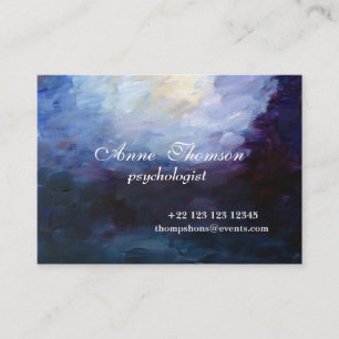 Modern Abstract Purple Business Card