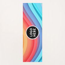 Modern Abstract Rainbow Waves with your Logo 