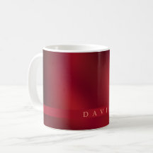 Modern Abstract Red and Black Coffee Mug